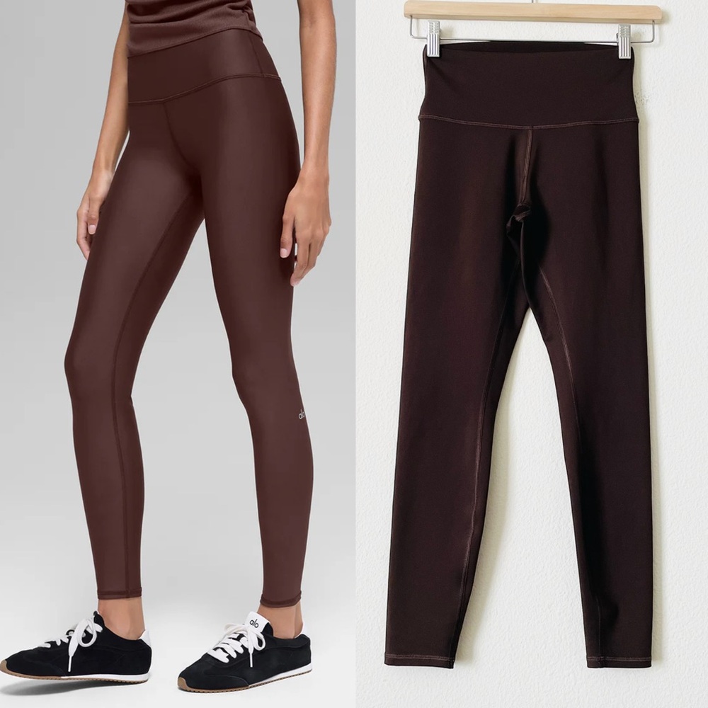 ALO Yoga Women's Brown High-Rise Leggings